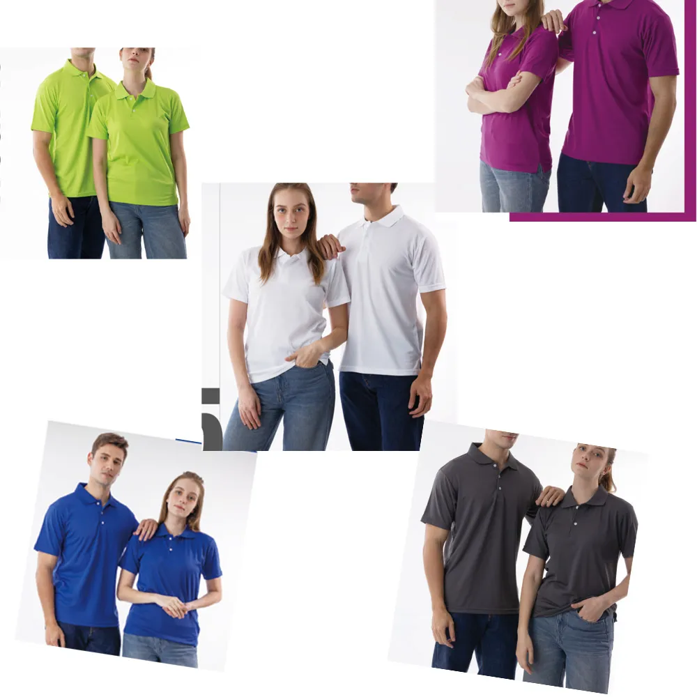 南紡吸濕排汗短袖素面POLO衫