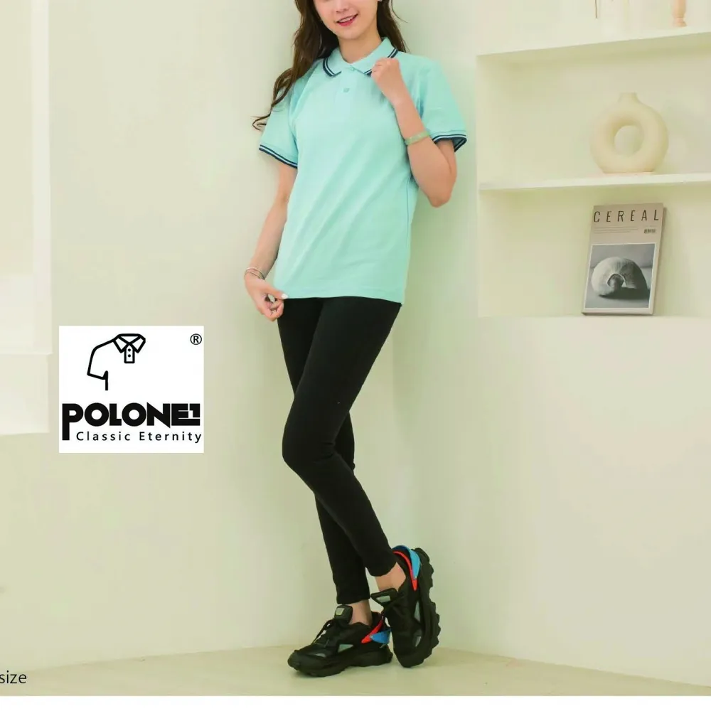 POLONE1 PL-04 亞規短袖POLO衫-間色領