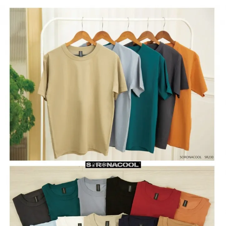 SORONACOOL SR230 頂級重磅寬版落肩涼感抗菌T恤