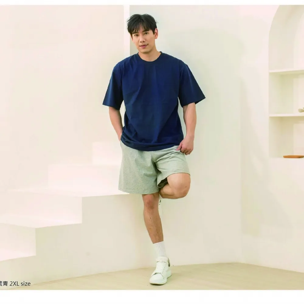 ARRIVE GUIDE AG24000 240克16支紗緊密賽洛紡重磅落肩精梳棉T恤