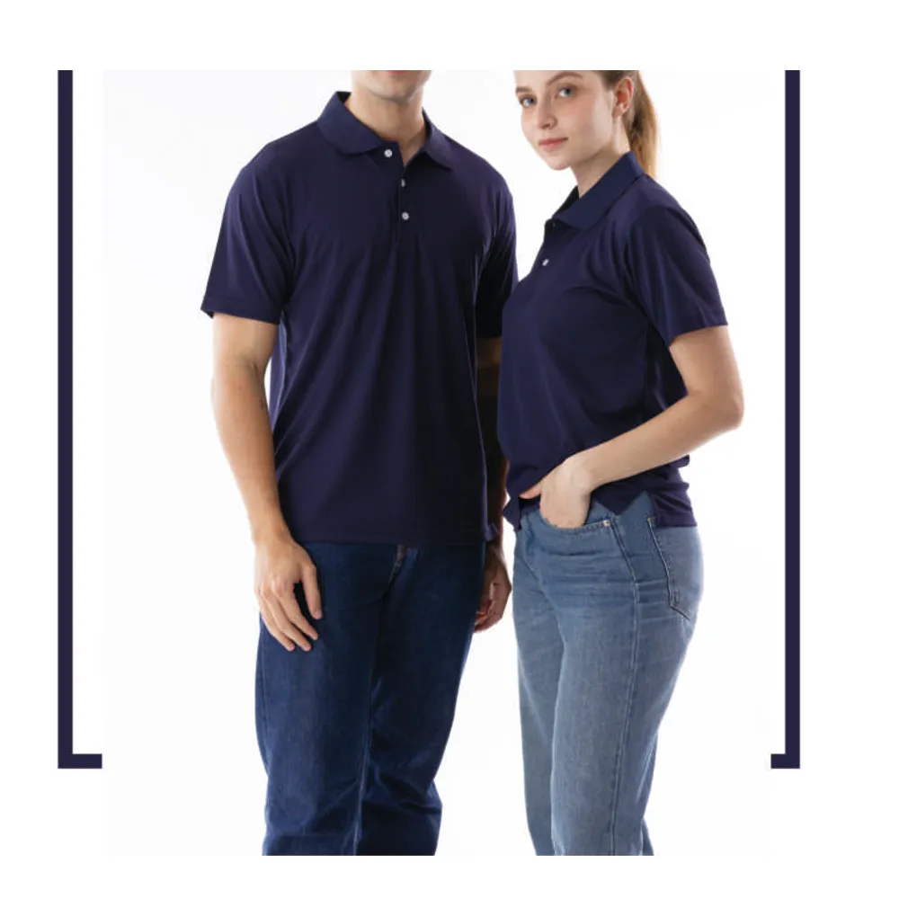 南紡吸濕排汗短袖素面POLO衫