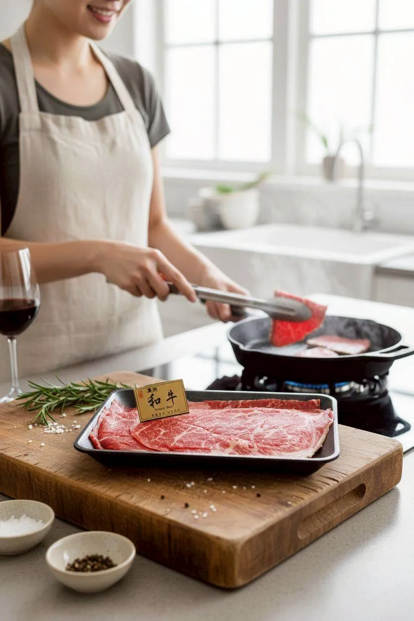 澳洲M9+純血和牛火鍋肉片  200克