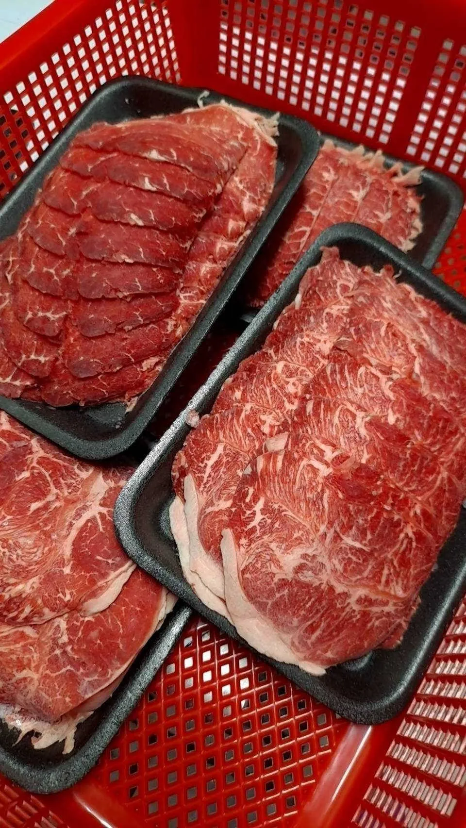 美國Choice等級熟成板腱火鍋肉片500克