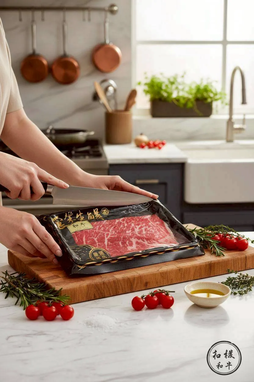  澳洲M9+純血和牛火鍋肉片 500克