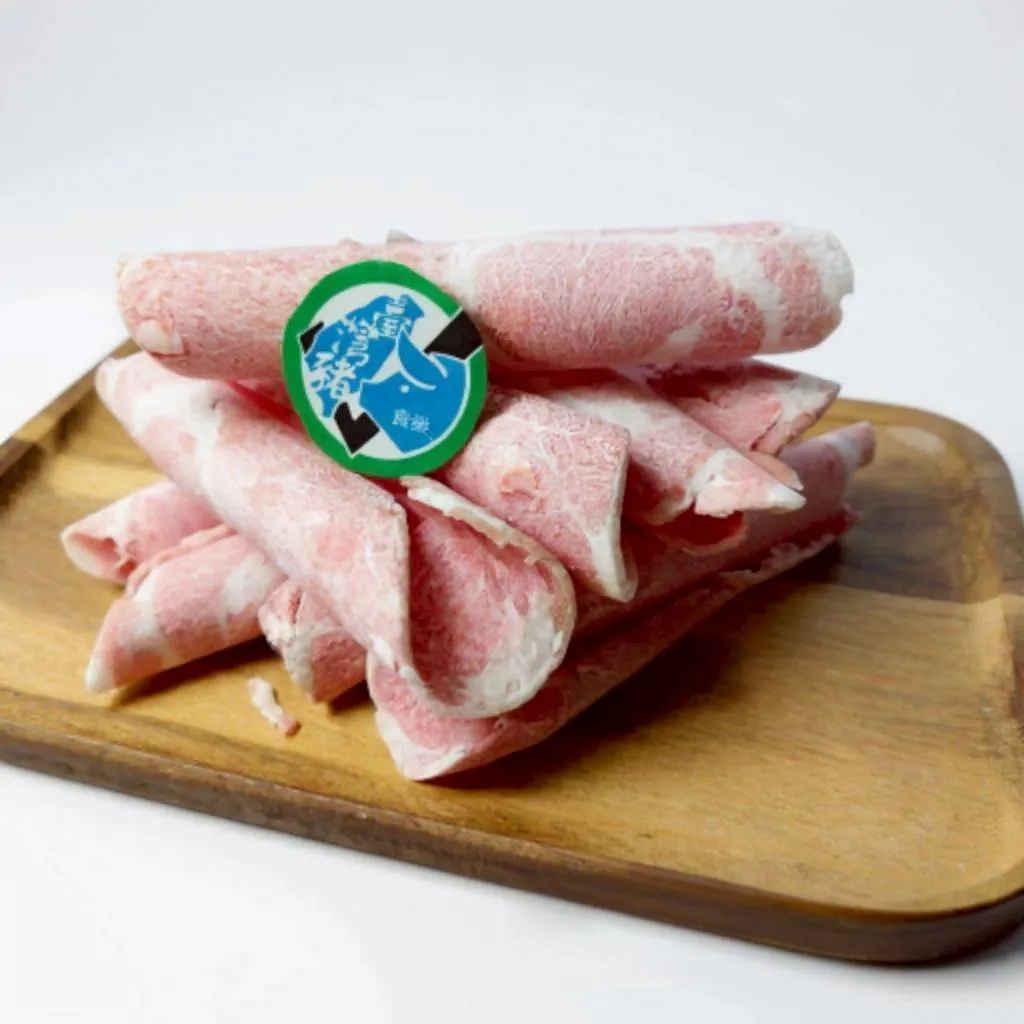 香榭黑豚梅花豬肉卷片 500克
