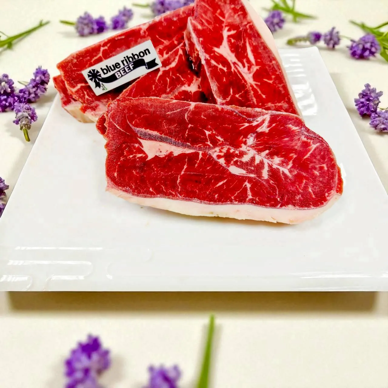 藍絲帶厚切霜降板腱牛排 1公斤