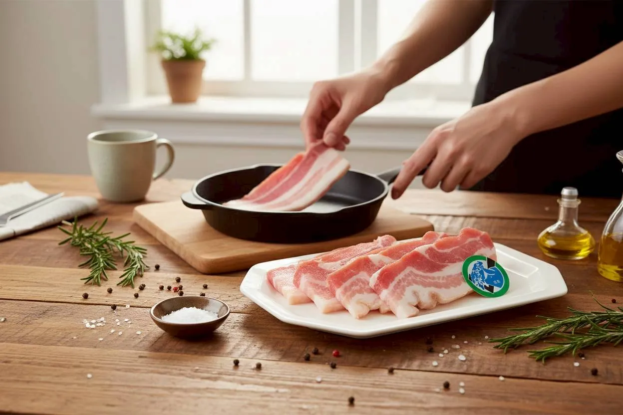 [無盤]香榭帶皮豬五花烤片  250克