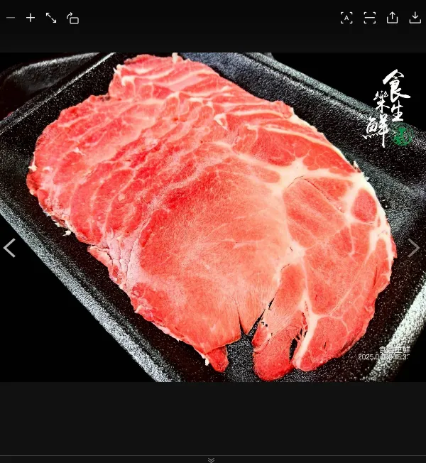 [立體]香榭黑豚梅花豬肉片200克/盒