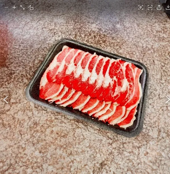 安格斯牛五花肉片500克短