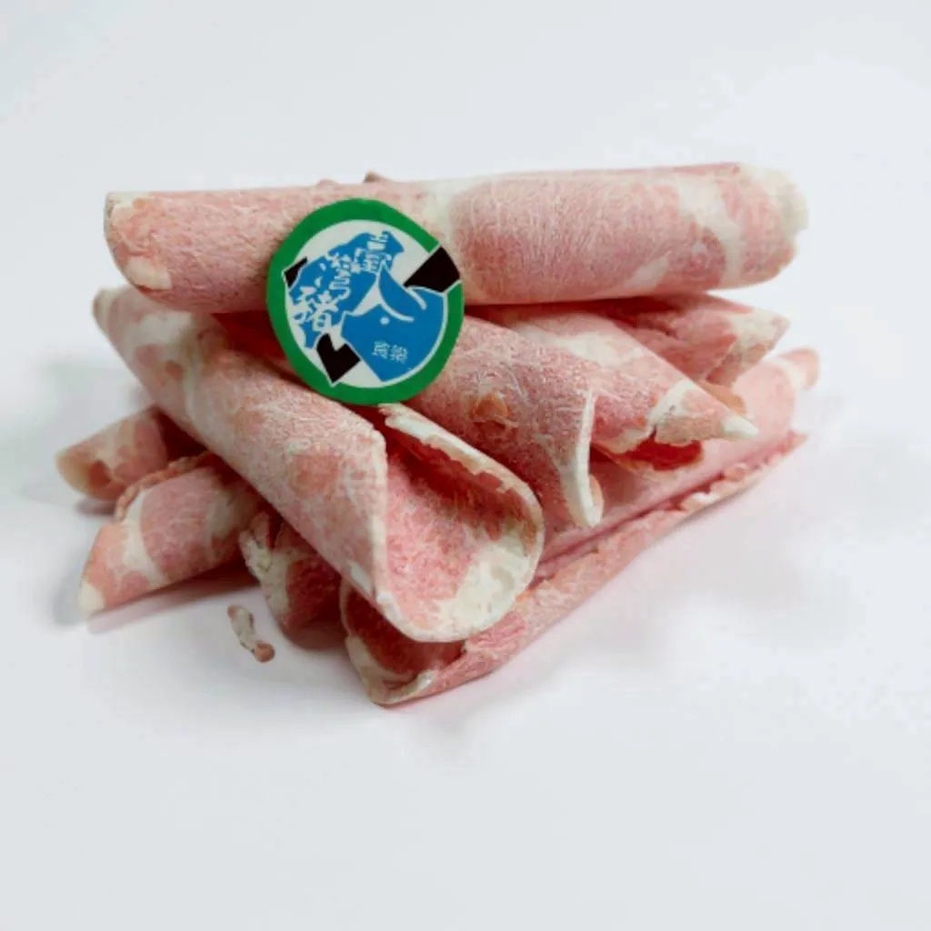 香榭黑豚梅花豬肉卷片 500克