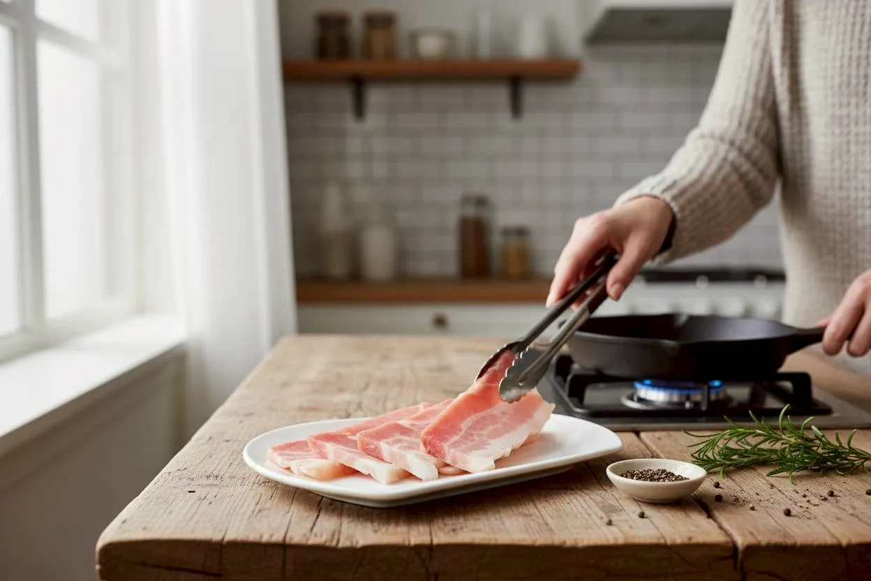 [無盤]香榭帶皮豬五花烤片  250克