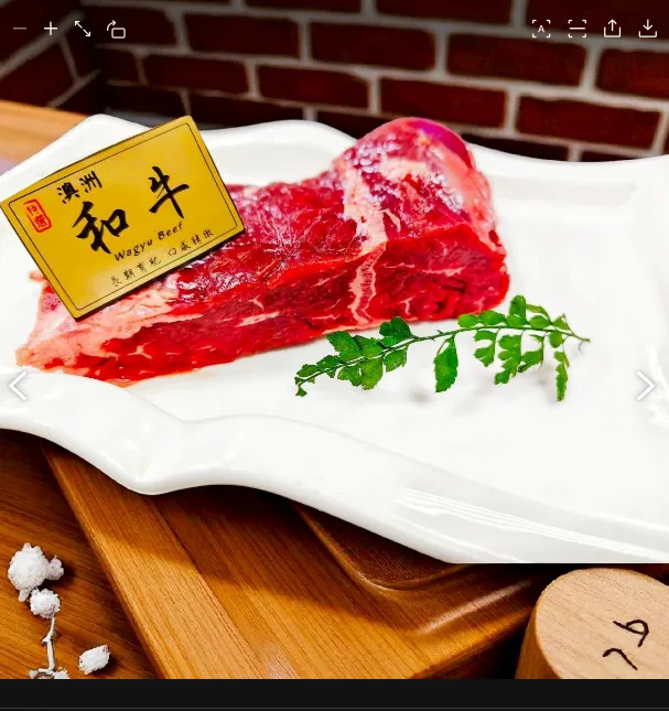 [立體頂級澳洲和牛極嫩牛排(牛肝連)200克