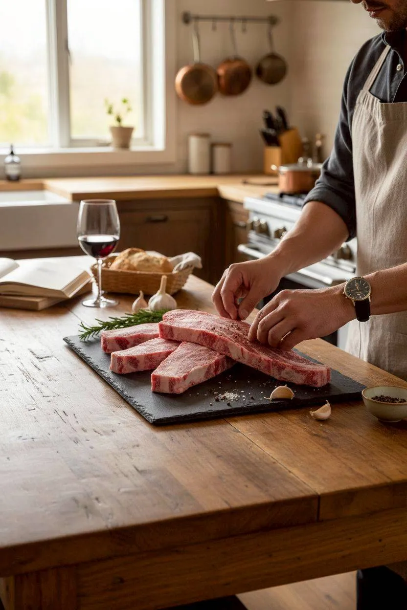 藍絲帶安格斯熟成厚切無骨牛小排 950克