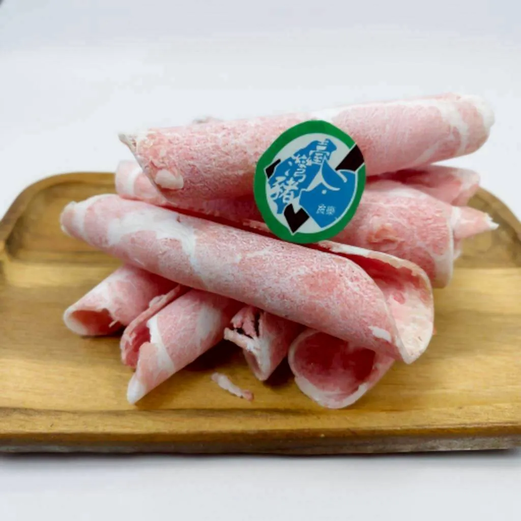 香榭黑豚梅花豬肉卷片 500克