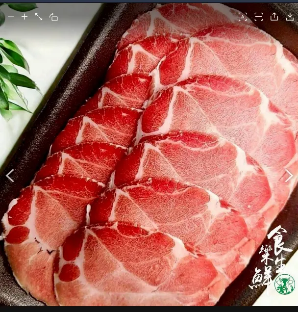 [無盤]香榭黑豚梅花豬肉片500克