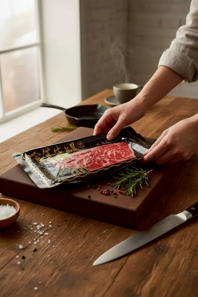 澳洲M9+純血和牛火鍋肉片  200克