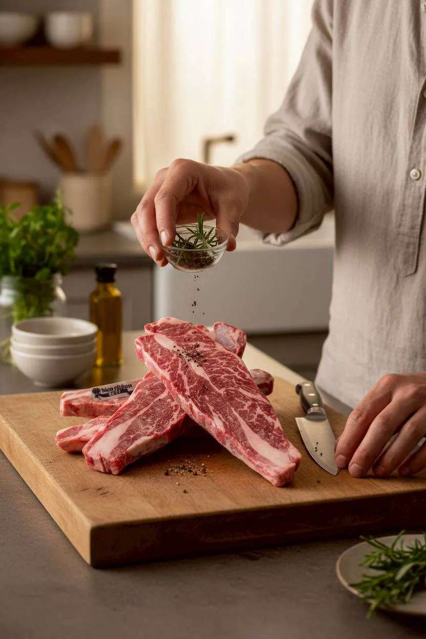 藍絲帶安格斯熟成厚切無骨牛小排 950克