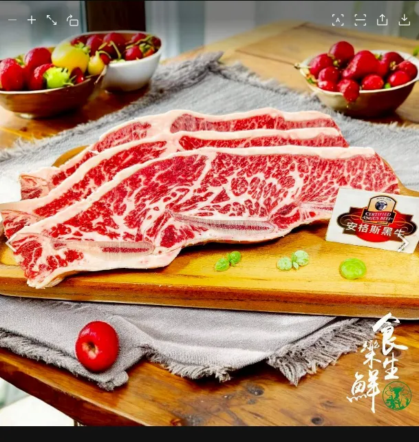 美國安格斯帶骨牛小排500克