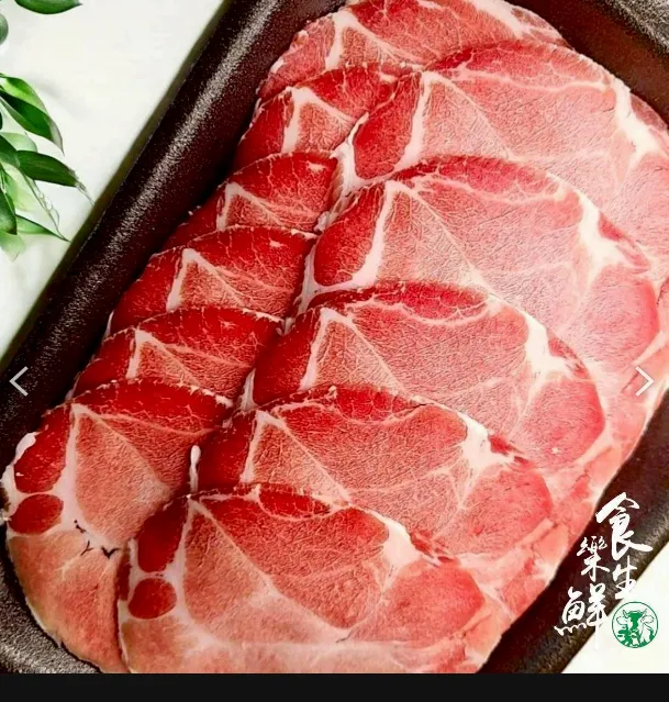 [無盤]香榭黑豚梅花豬肉片500克