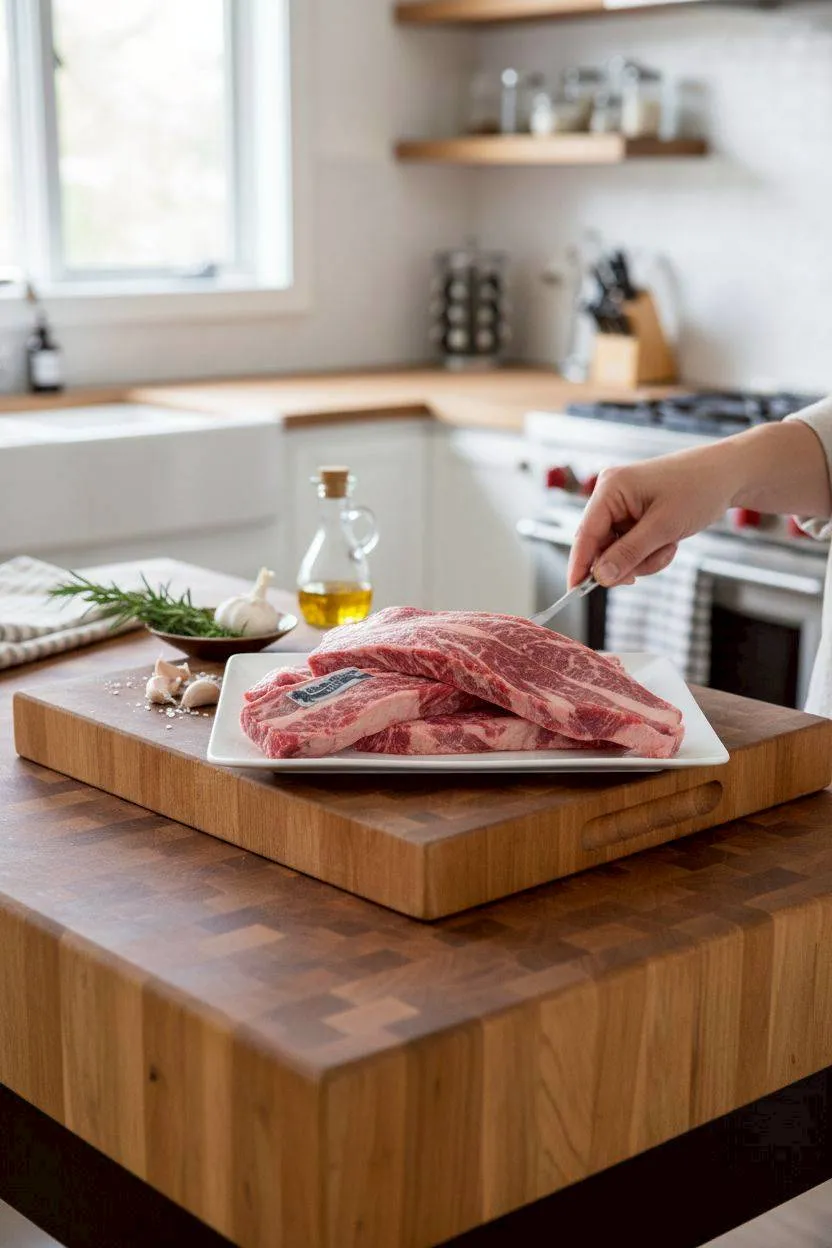 藍絲帶安格斯熟成厚切無骨牛小排 950克