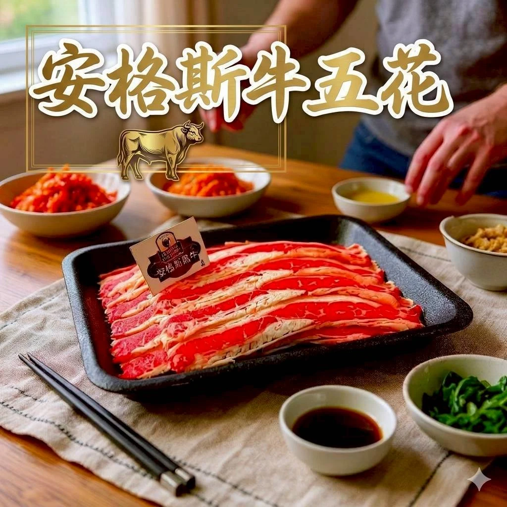[無盤]美國Choice安格斯牛五花  1000克