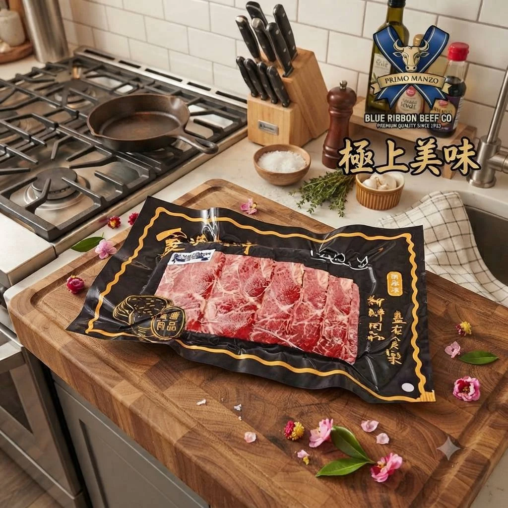 藍絲帶板腱火鍋肉片