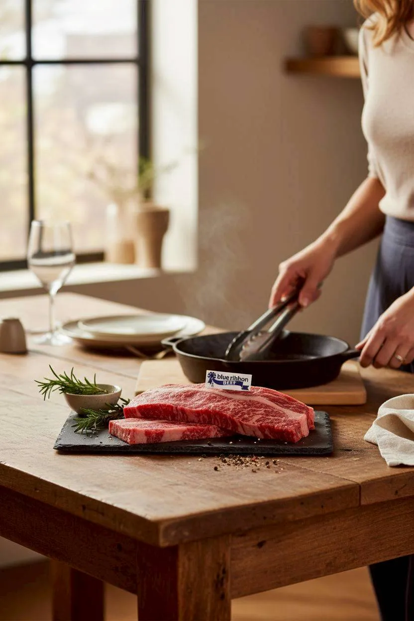 藍絲帶安格斯熟成無骨牛小排 300克