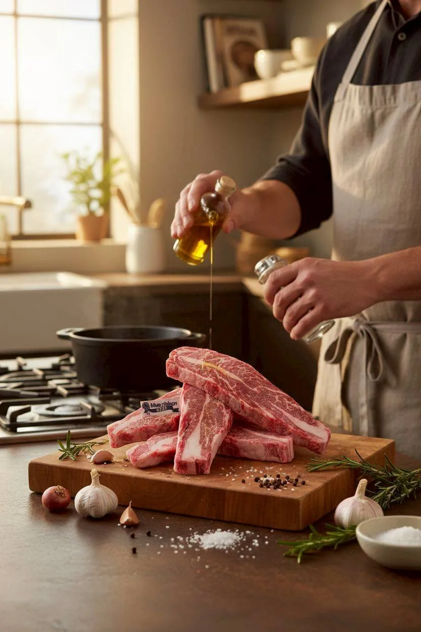 藍絲帶安格斯熟成厚切無骨牛小排 950克