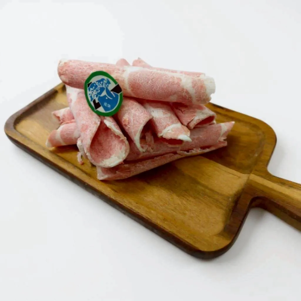 香榭黑豚梅花豬肉卷片 500克