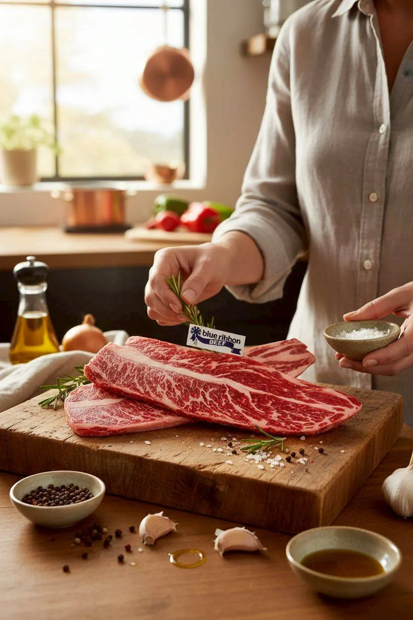 藍絲帶安格斯熟成無骨牛小排 300克