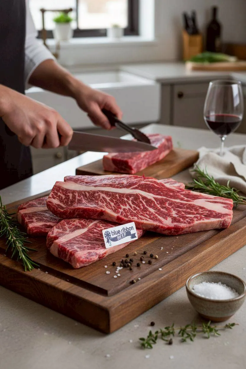 藍絲帶安格斯熟成無骨牛小排 300克