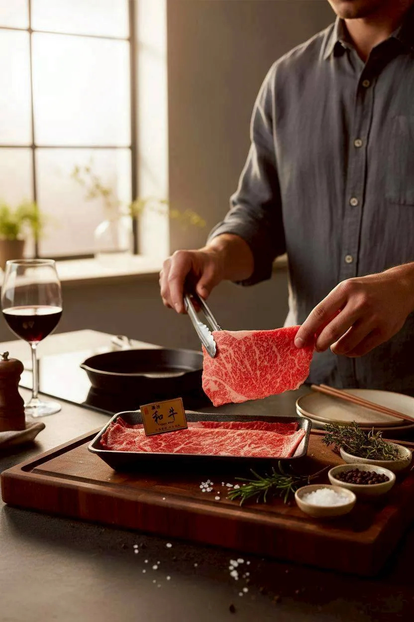  澳洲M9+純血和牛火鍋肉片 500克