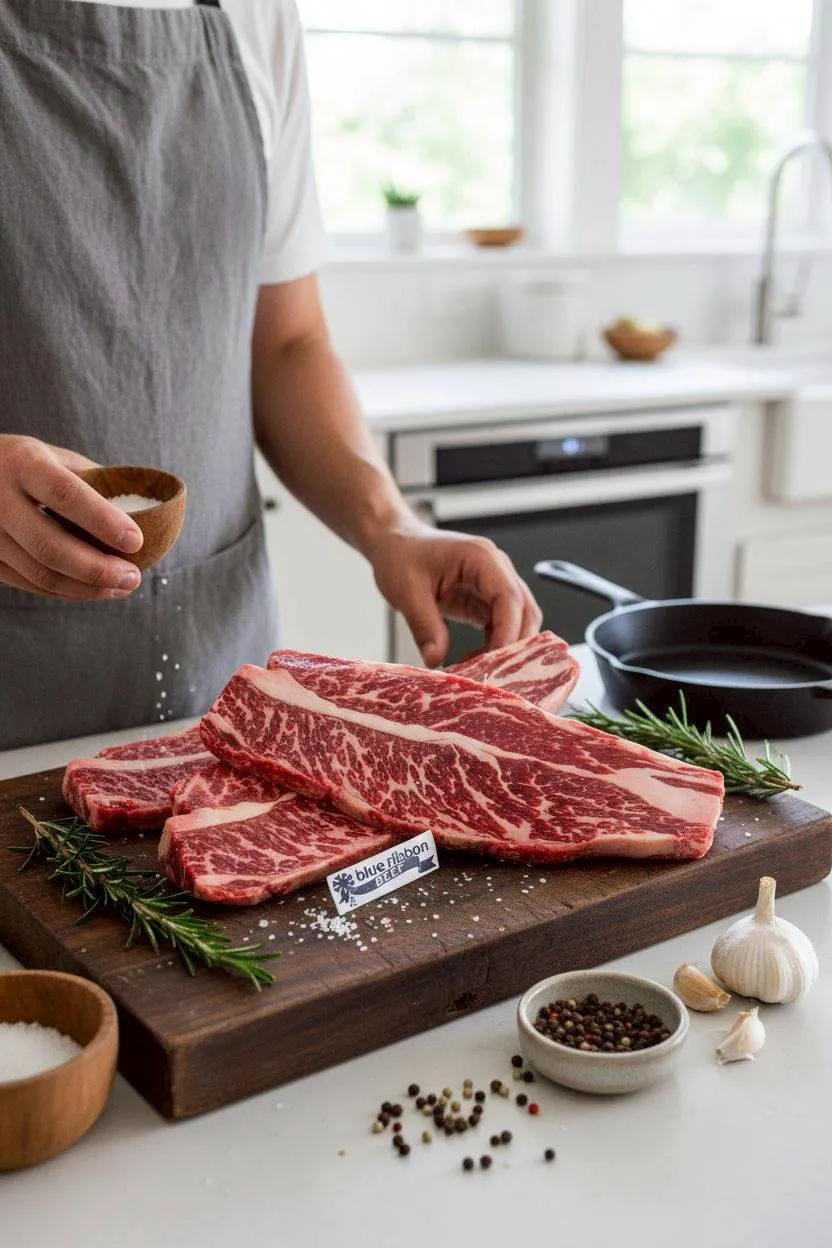 藍絲帶安格斯熟成無骨牛小排 300克