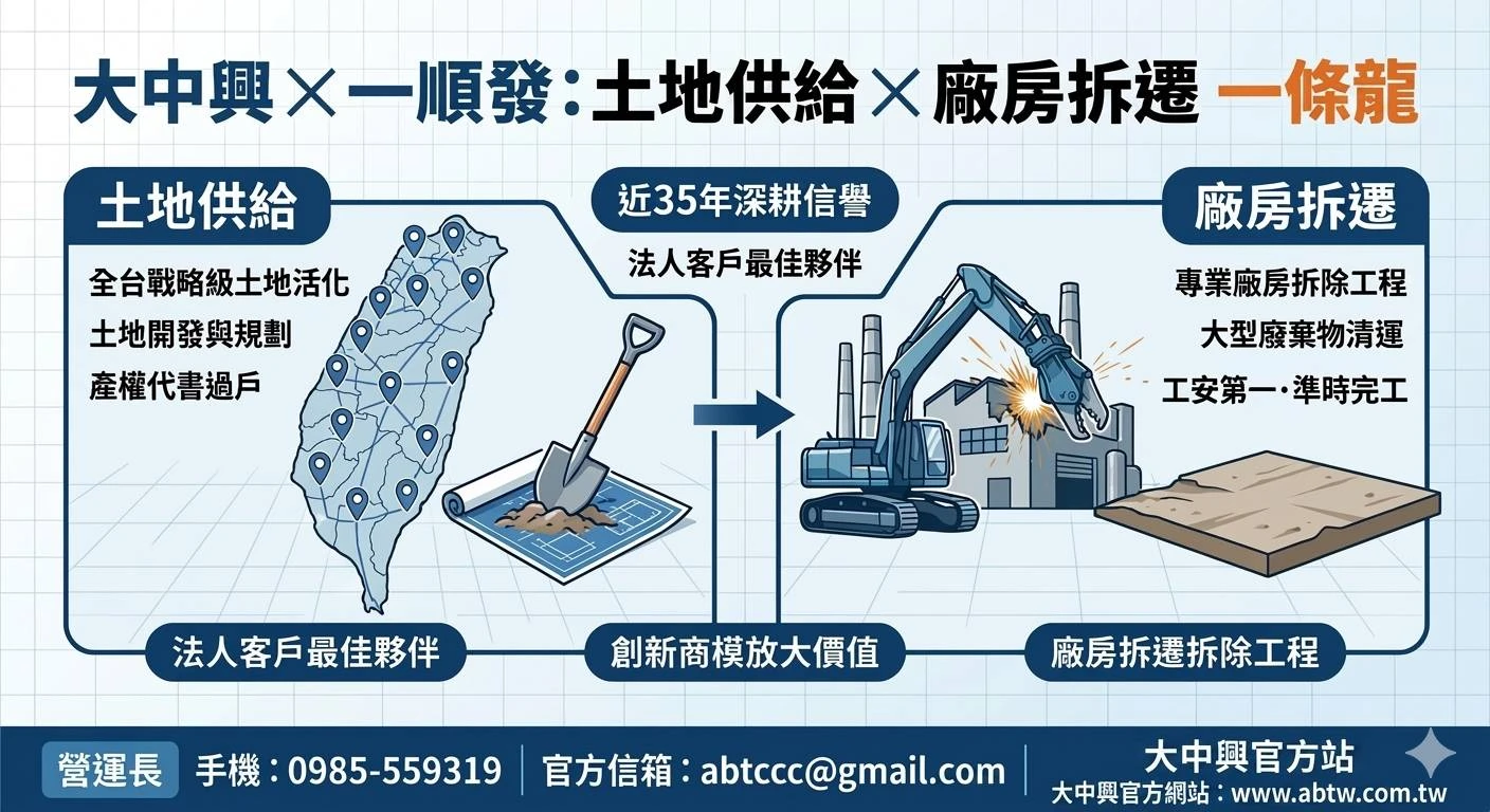 【大中興 ✕ 一順發：2026年8月全面啟動 AI 科技與低碳園區整合新紀元】