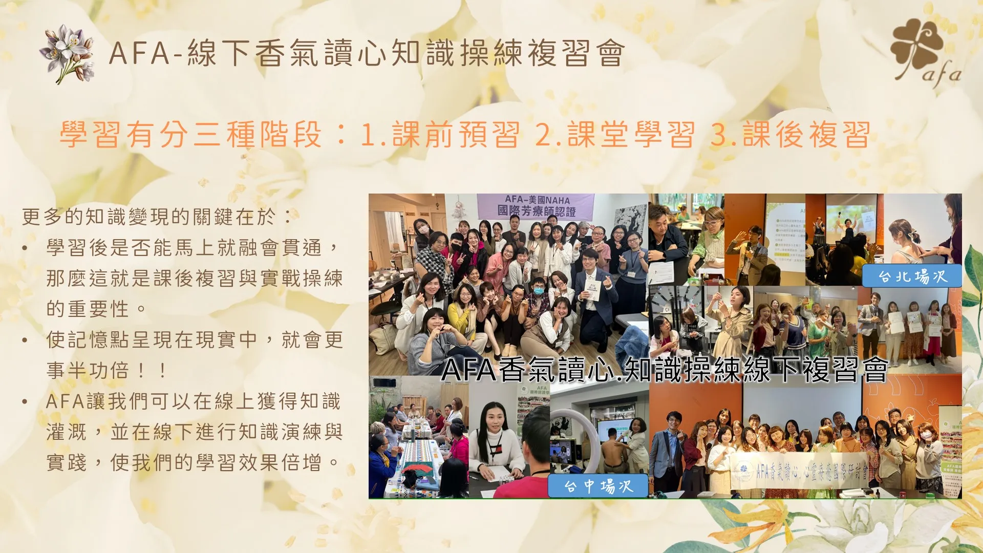 美國NAHA1中階國際芳療師實戰班
