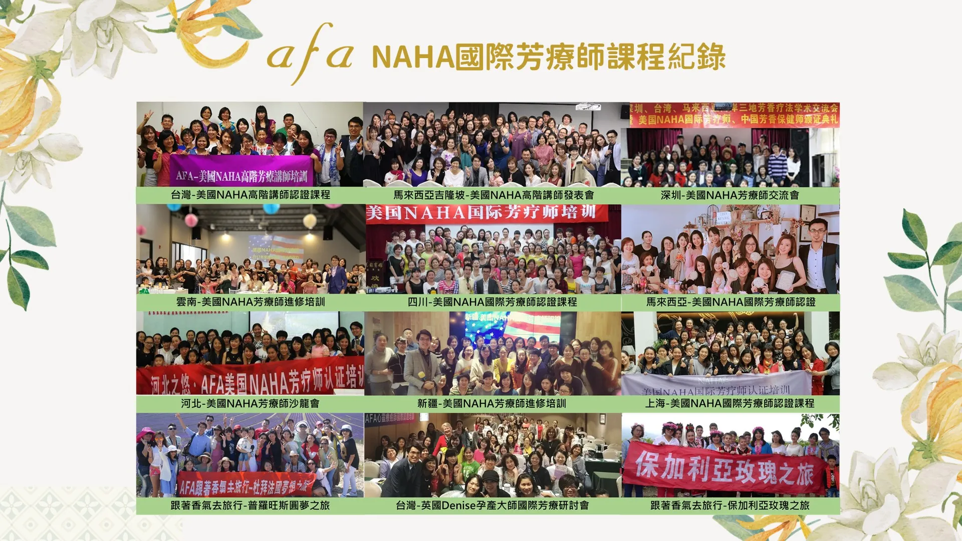 美國NAHA1中階國際芳療師實戰班