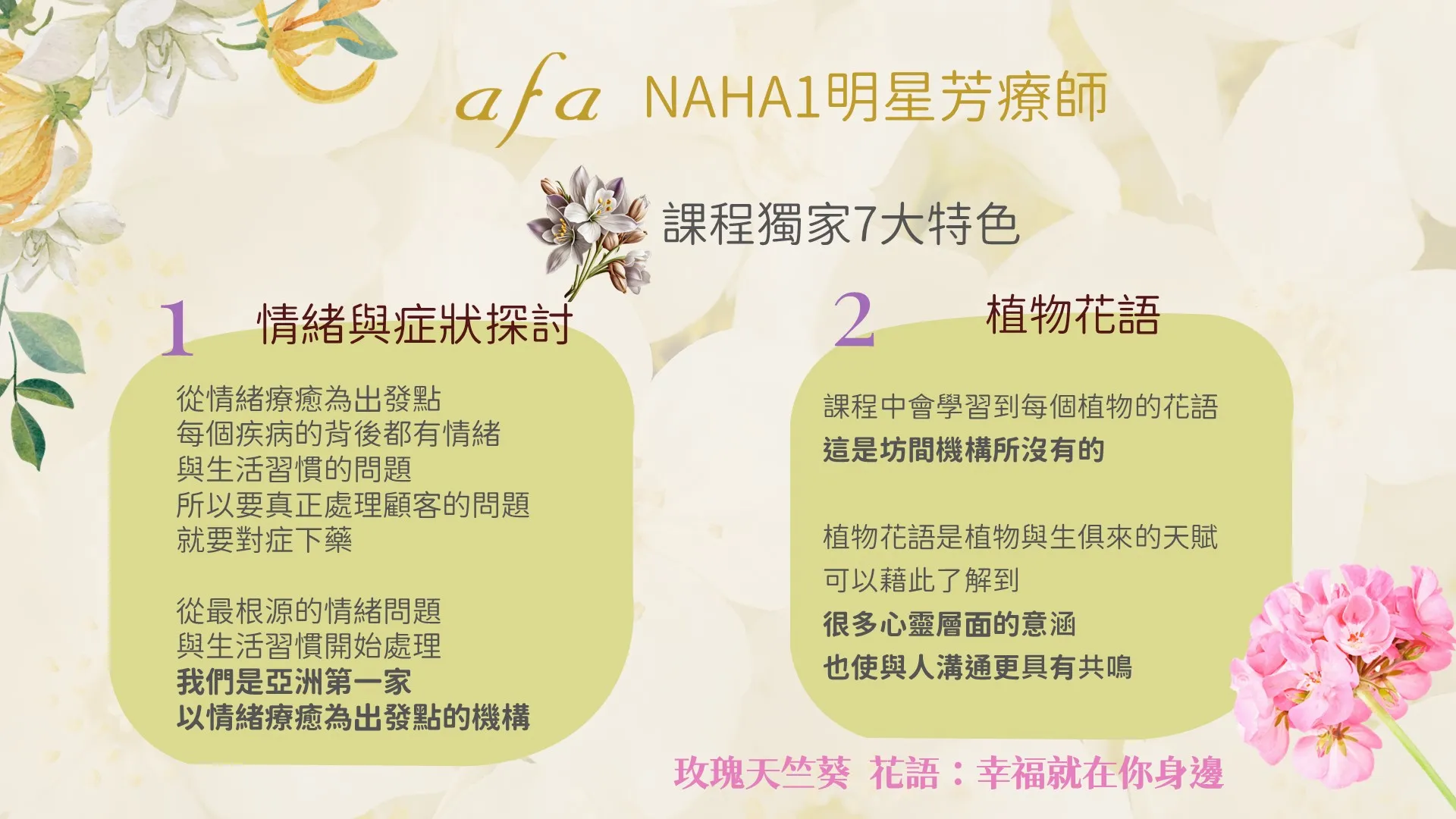 美國NAHA1中階國際芳療師實戰班