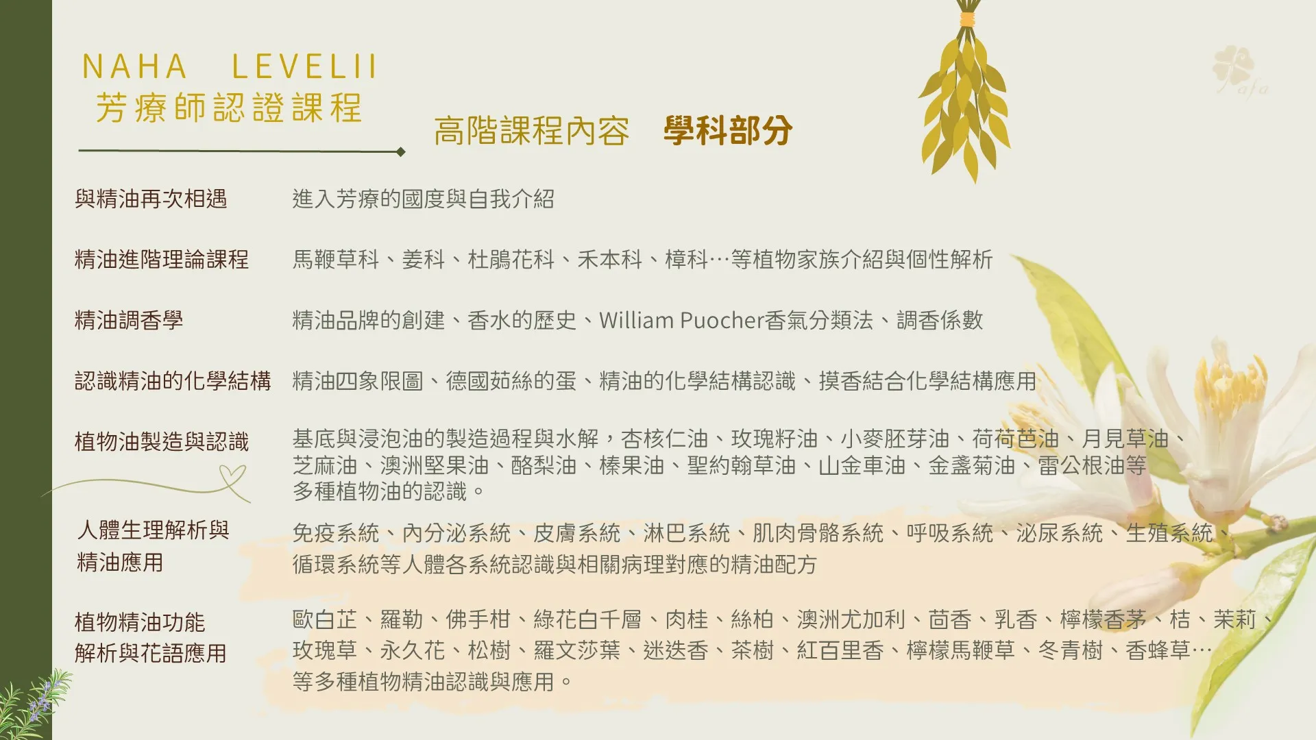 美國NAHA2高階魅力講師認證班