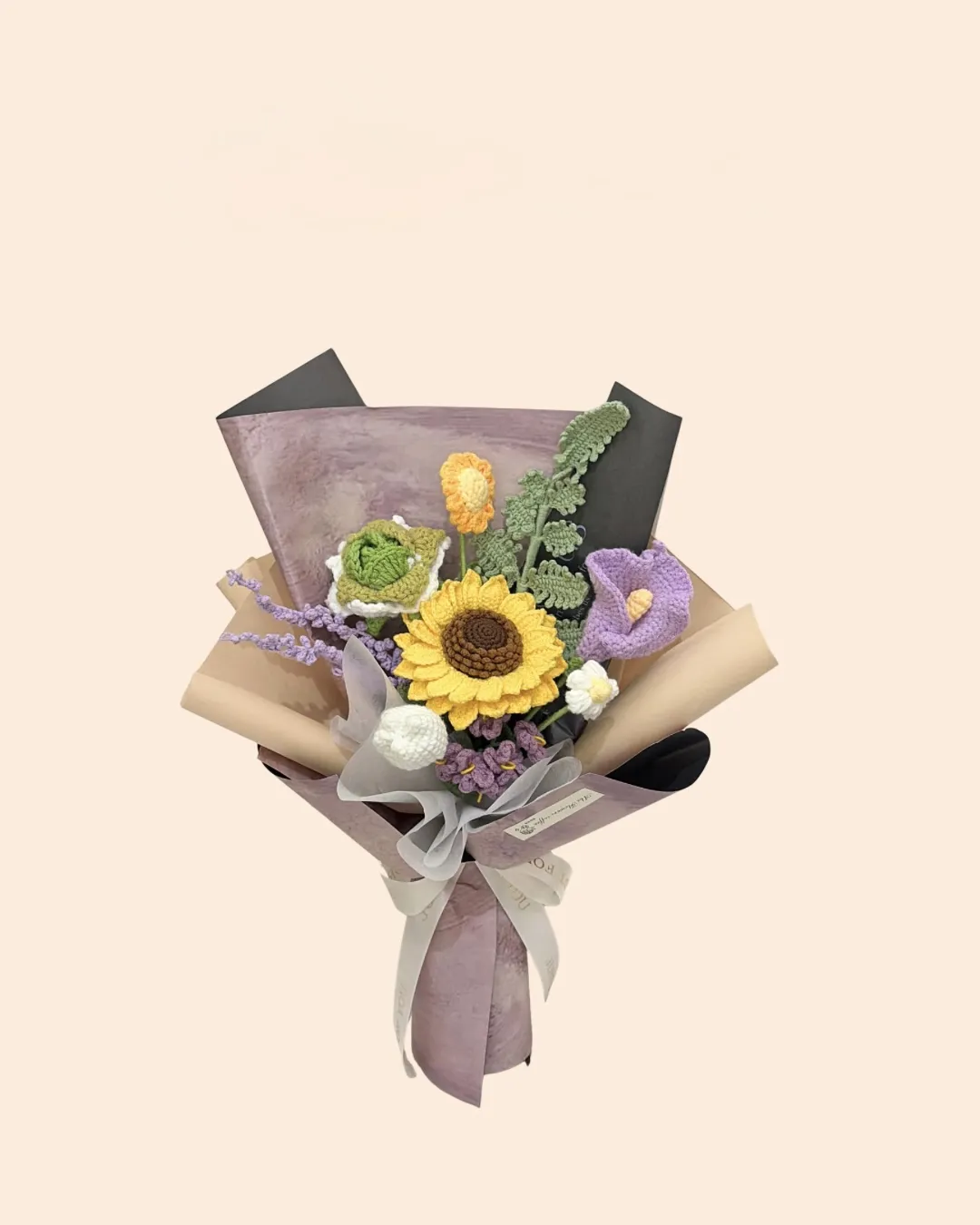 編織花畢業花束(紫) FND2008