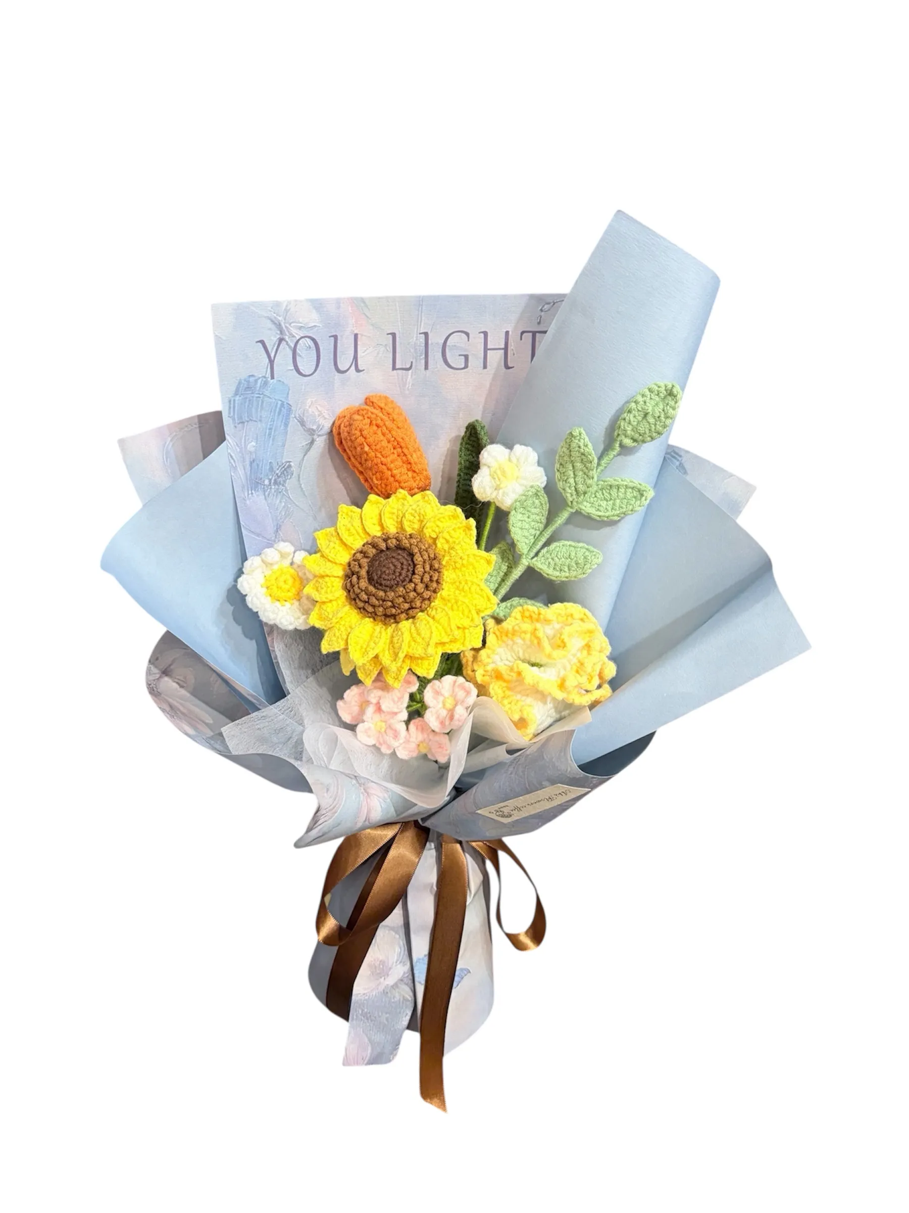 編織花畢業花束(藍) FND2102