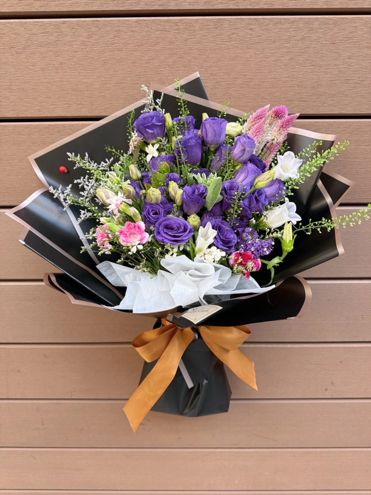 紫桔梗鮮花花束 FND2086