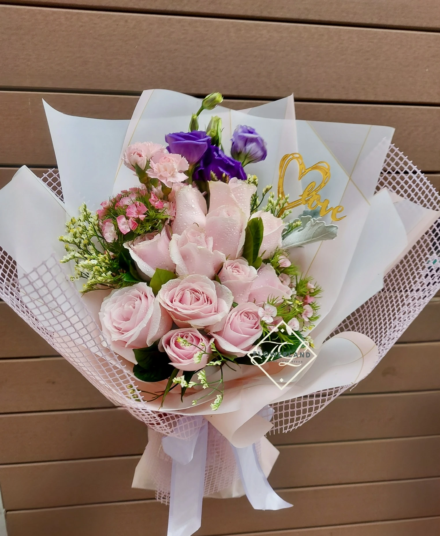 粉玫瑰鮮花花束 FND2108