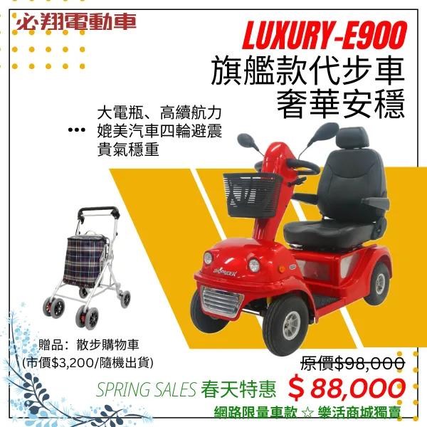 TE-E900 電動代步車(旗艦款)