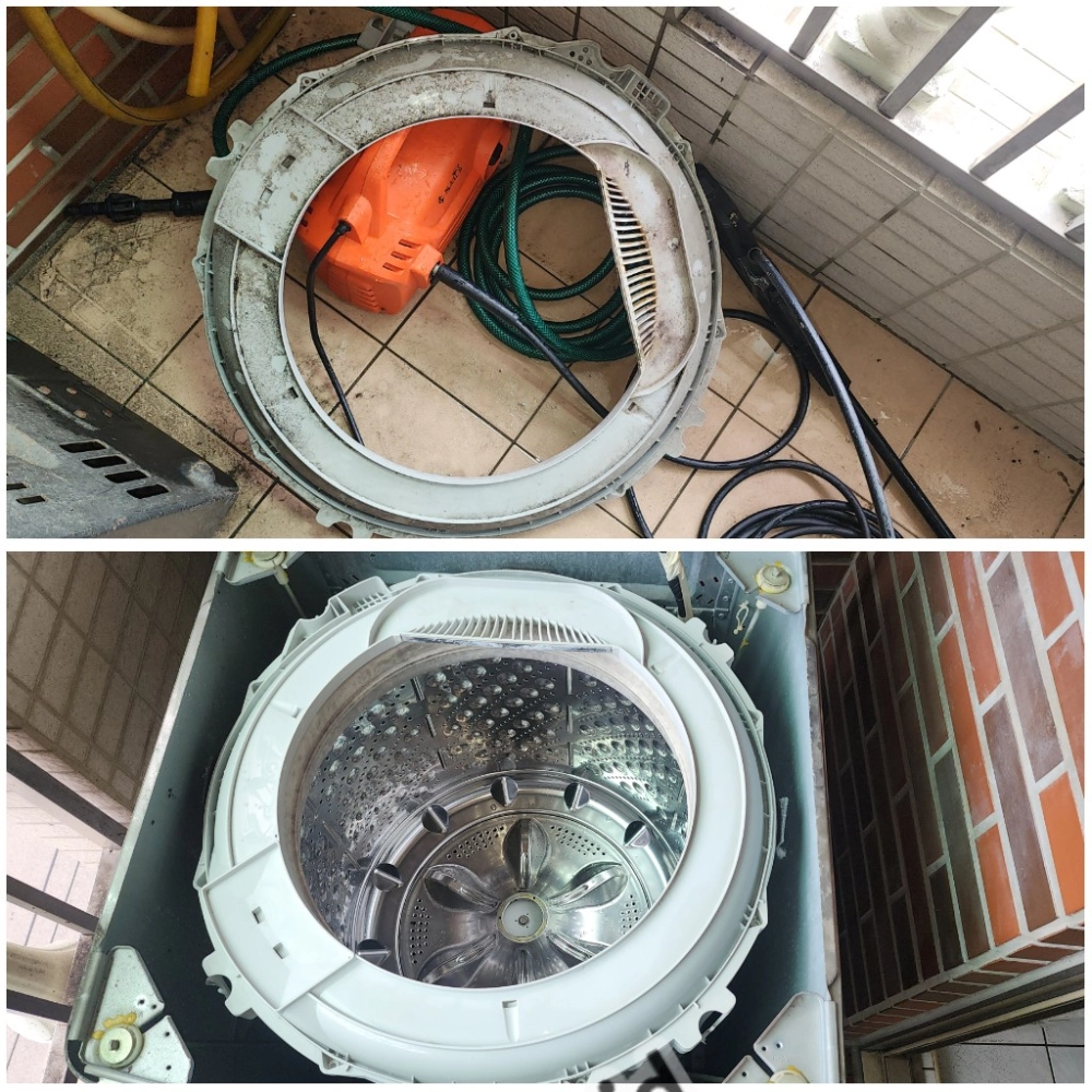 清潔前後對照圖，讓您看得見