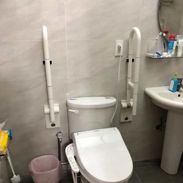 馬桶兩側活動扶手