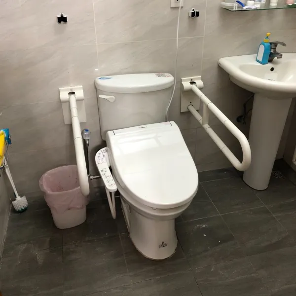 馬桶兩側活動扶手