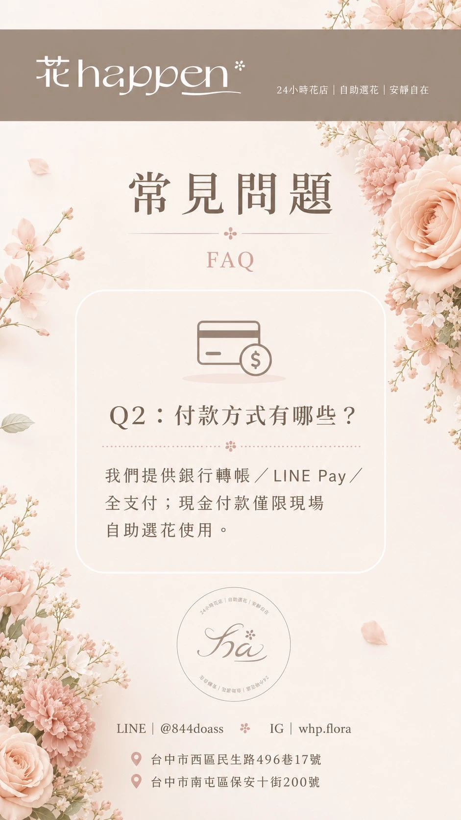 付款方式有哪些？