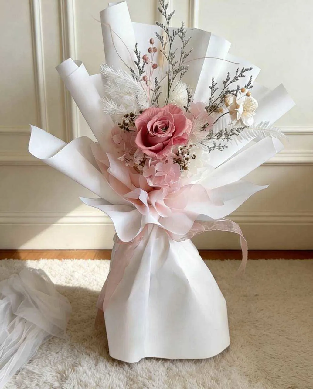 韓系芭蕾風永生花束