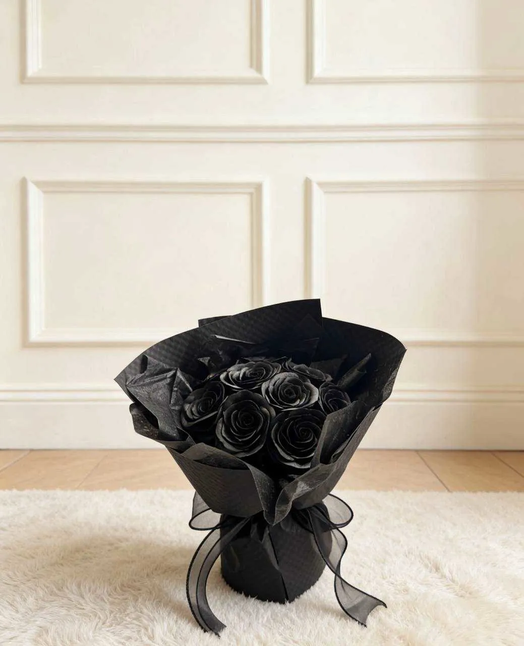 扇型永生甦醒玫瑰花束