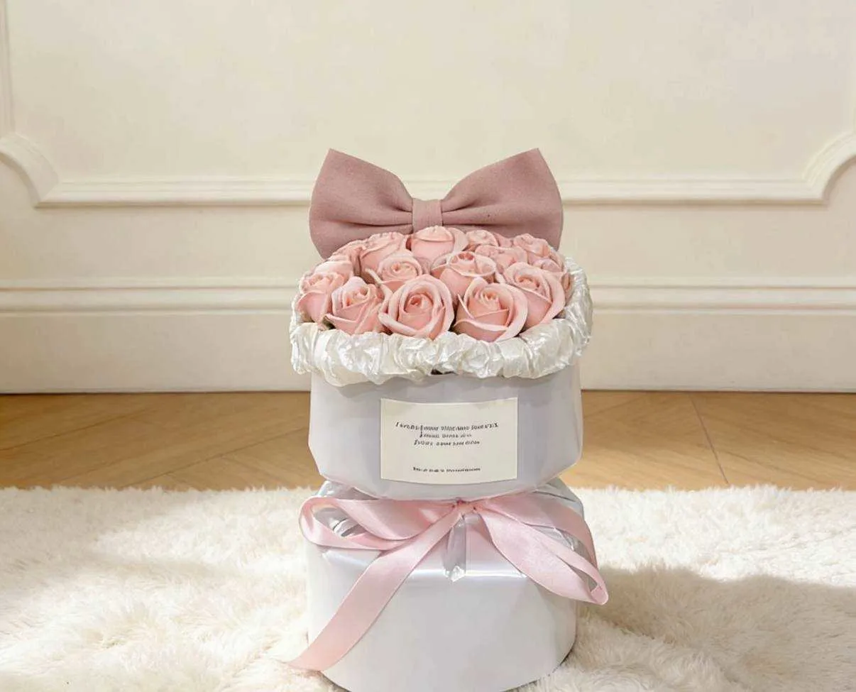 蝴蝶結風永生香氛花束